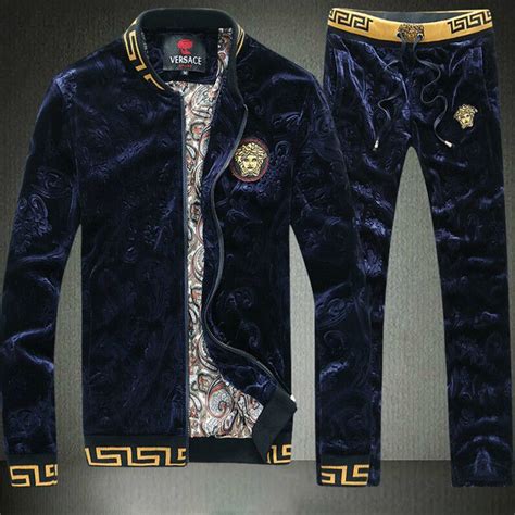 versace cheap tracksuit|designer velour tracksuits for men's.